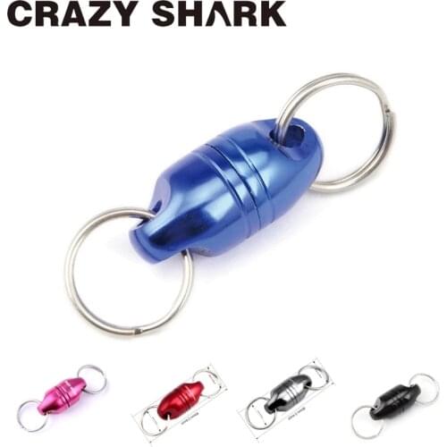 CrazyShark Magnetic Net Release Aluminum Shell for Fly Fishing Tools Fishing Holder Strong Magnet max 7.7lb/3.5kg Accessories