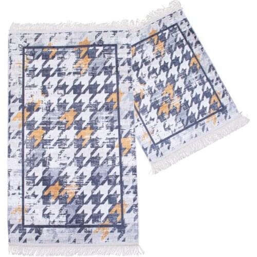 Polygon Rectangle Bathroom Mat Set 2 Li Mix