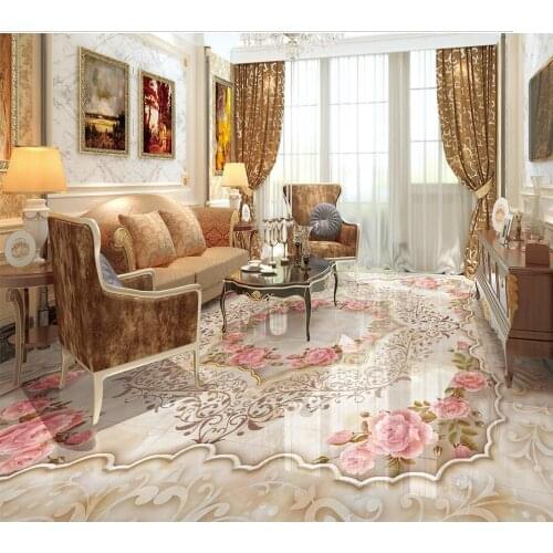 Floor wallpaper 3d for bathrooms marble Waterproof floor mural painting Custom Photo self-adhesive 3D floor 3d floor art