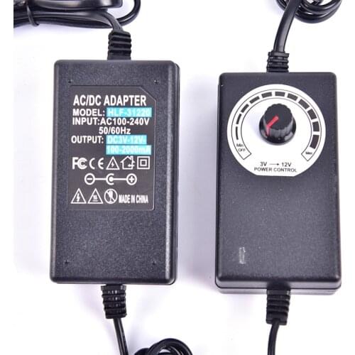 Adjustable AC to DC 3-12V 9-24V 24-36V2A Universal adapter with display screen voltage Regulated power supply adatpor 36/48/72w