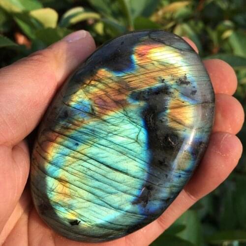 NATURAL Labradorite Crystal Gem Stone polishing Original Healing 100g
