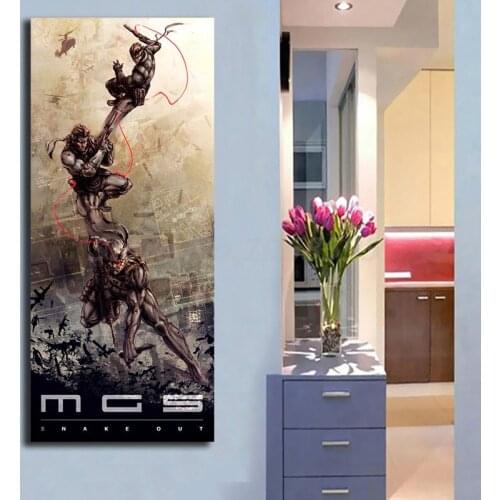 Solid Snake Metal Gear Solid HD Wall Art Canvas Posters Prints Painting Wall Pictures for Modern Office Living Room Home Decor