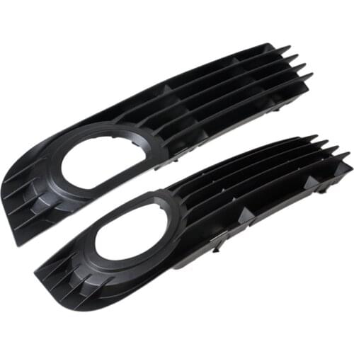 DWCX 2x Black Grille Front Left + Right Insert Bumper Fog Light Grille Protective Mesh for Audi A8 S8 QUATTRO D3 2006 2007 2008