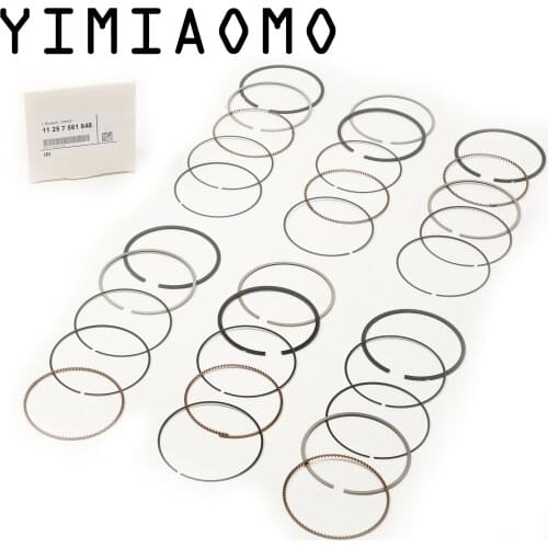 6x Piston Rings STD Φ82mm 11257548413 For BMW E90 330i 325i E92 E93 E83 E85 2.5si E89 F10 523i N52B30BF 2.5L L6 11 25 7 561 848
