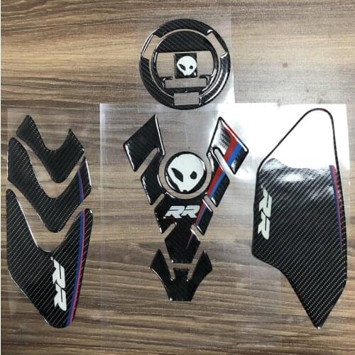 Carbon Fiber Motorcycle Fuel Tank Cap Sticker Pad Anti Slip Traction Decal For BMW S1000RR S1000 RR HP4 Tank Cover Protector