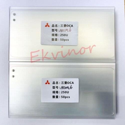 50pcs OCA transparent optical glues suitable for nova 3 3i 4 4e dry glue nova5i pro 6 SE 7 SE LCD touch glass lens film OCA glue