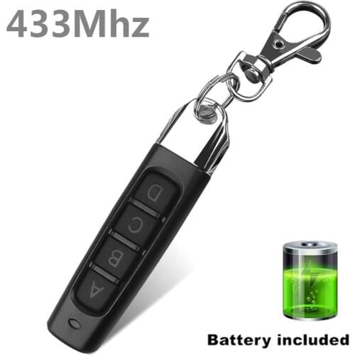 4 Buttons 433Mhz Remote Control Garage Gate Door Opener Remote Control Duplicator Clone Electric Door Copy Controller Anti-theft
