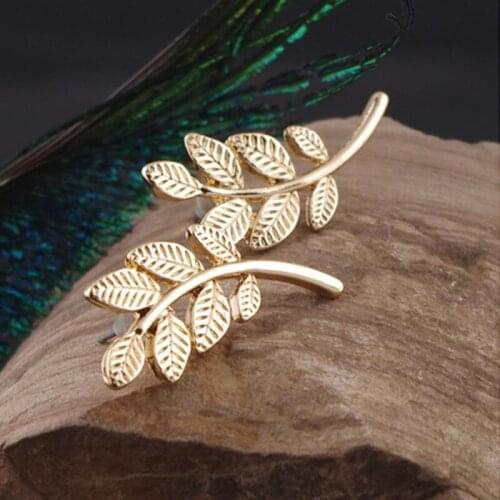Pendientes New Hot Selling Tree Leaf Stud Earrings For Women Wedding Party Accessories Jewelry Wholesale Aliexpress