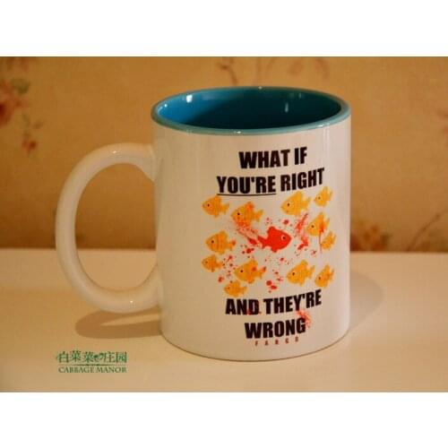 Fargo tv show series what if you are right and they are wrong fish mug cup