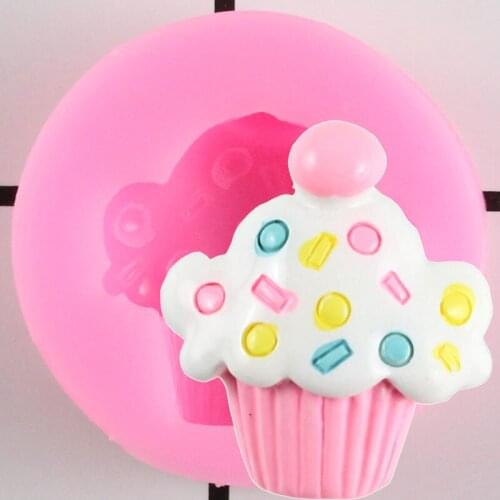 Ice Cream Silicone Mold Cupcake Topper Fondant Cake Decorating Tools Chocolate Gumpaste Moulds Candy Resin Clay Molds