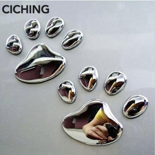 Car cute footprint sticker FOR peugeot 407 vw up subaru impreza fiat audi a4 b6 renault clio golf 7 for mazda cx-5 vw polo 9n