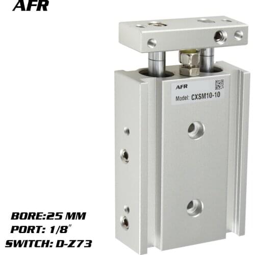 SMC Type Dual Rod Cylinder Basic TYPE double cylinder / double shaft cylinder CXSM25-10 CXSM25-15 CXSM25-20 -Z73 -Y59A