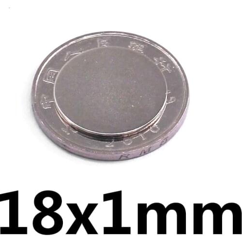30pcs 18x1 Thin Neodymium Magnetic Super Strong 18mmx1mm Powerful Magnets 18x1mm Permanent Small Round Magnet 18*1