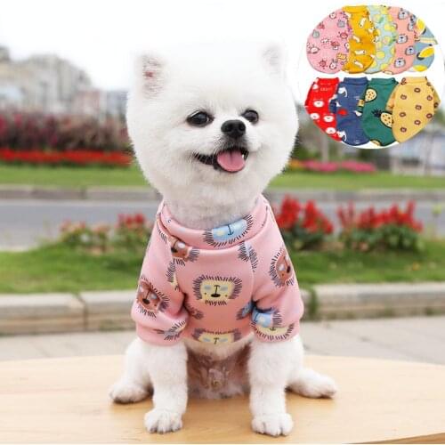 XS-XXL Cartoon Print Pet Clothing for Cats Super Yorkshire Terrier Clothes Chihuahua Dog Sweater Winter Puppy Clothes Dog Jumper