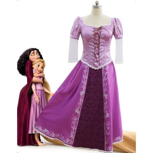 Adult Women Princess Rapunzel Cosplay Costume the Tangled Costume Girls Women Ball Gown Party Medieval Dress