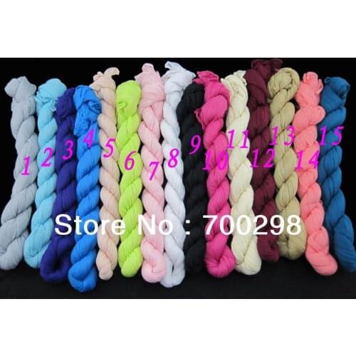 10pcs/lot Fashion Soft Solid Plain Color Crinkled Scarf Shawl Wrap 160*50cm, Free Shipping