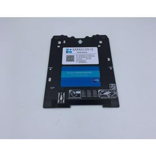 50pcs /0.45mm/20Mil Size Blank Glossy Finish PVC Card + 1pcs CR80 Card MP Tray For Canon Pixma TS701 TS8210 TS8310 TS9510 etc