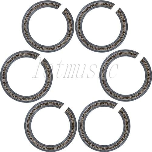 6PCS Acoustic Soundhole Rosette Inlay Basswood Guitar Body Project Luthier Supply