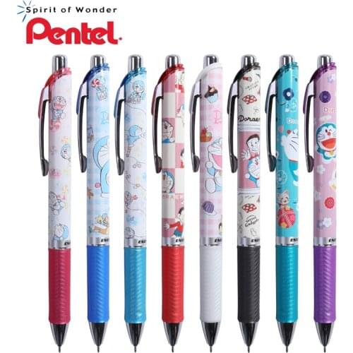 8pcs Japanese pentel limited gel pen BLN75 0.5mm quick-drying for student exams, black smooth and quick-drying