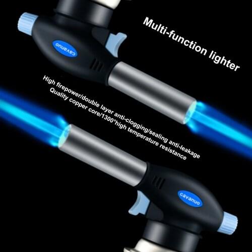 Butane Torch Lighter With Adjustable Flame Lighter Chef Cooking Torch Outdoor BBQ Ignition Picnic Tool Dropshipping