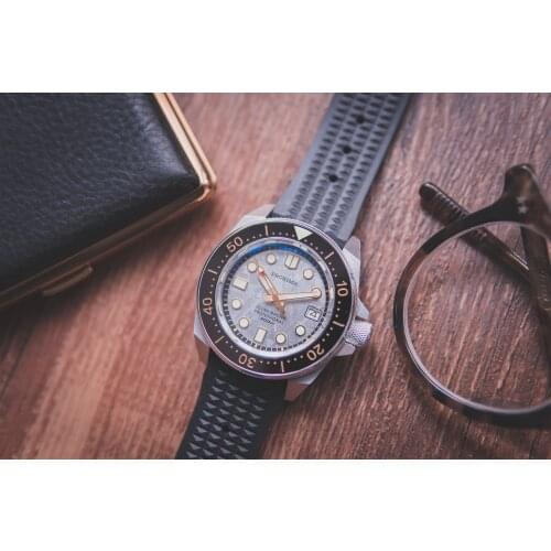 Proxima Samurai SRPB Aluminium Meteorite Diver Dive Watch NH35 Movement Ceramic Bezel Insert C3 Luminous