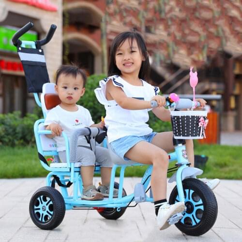 Baby Stroller Child Double Tricycle Bicycle Baby Twin Stroller Baby 0-3Y 4-6Y Lightweight and Versatile