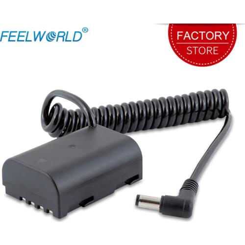 Feelworld BLE 19E Dummy Battery for F5 FW568 S55 MA5 Monitor DC Output Compatible with Lumix DMC-GH3 DMC-GH4 DC-GH5 Cameras