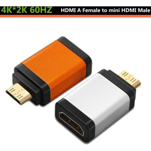 HDMI-compatible HD 4K Adapter female to Micro & mini male Connector For Computer Projector TV