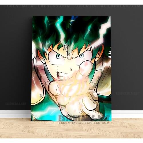 Izuku Midoriya Deku Smash BNHA Poster Canvas Wall Art Painting Decor Pictures Bedroom Study Living Room Home Decoration Prints