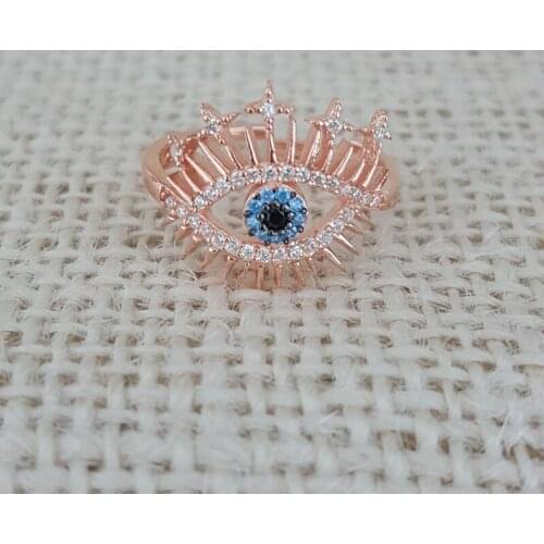 Evil Eye Ring for Women Evil Rings Star Ring Stella Ring 925 Sterling Silver