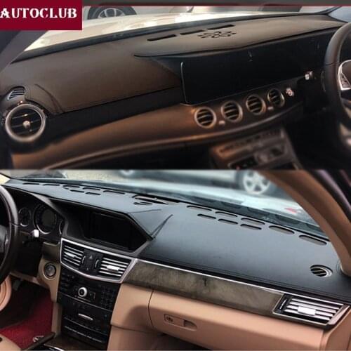 For Mercedes-Benz E-Class W212 S212 W213 E200 E300 E320 Leather Dashmat Dashboard Cover Pad Dash Mat Sunshade carpet 2009-2019