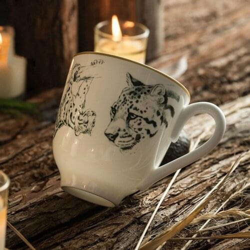 Bone China Water Cup Mug New Product Original Design Personality Gift Simple European Coffee Cup