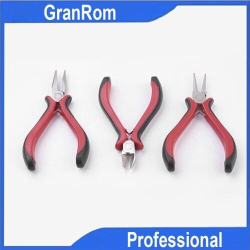DIY Jewelry Pliers Combination Kits Round Nose Needle-Nose Cutting Pliers 3pcs Set Handmade Accessories