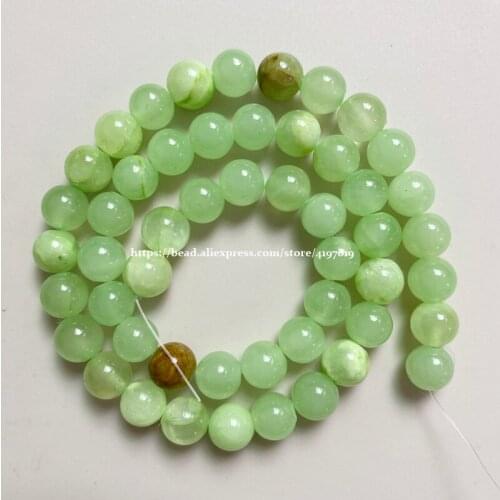 New Arrival Light Green Lace Jades Gem Beads 15" Strand 6 8 10mm Pick Size For Jewelry Making
