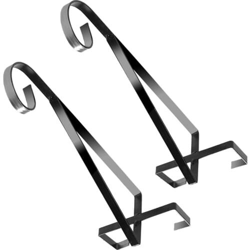 Hanging Basket Brackets 11 in for Concrete Posts Supports Easy Fill Baskets Sturdy Durable Rust-Proof-No Drilling