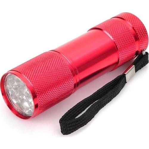 Portable mini Flashlight Torch 9 LED 1-mode White Light LED Flashlight 220lm LED Lamp Torchlight AAA Camping Lamp Pocket Light