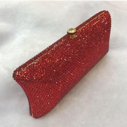 Hand made Luxury Pearl red prom Clutch bags Women Purse Diamond Chain gold Evening Bags for Party Wedding silver Bolsa Feminina