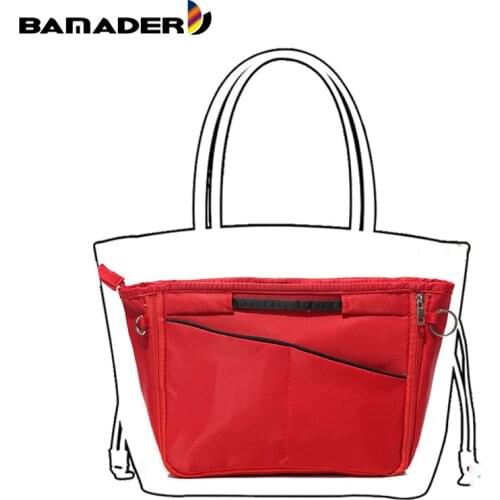 BAMADER Suitable For Speedy Neverfull Liner Bag Nylon Travel Insert Storage Bag Bottom Can Be Widen Handbag Makeup Organize Bag