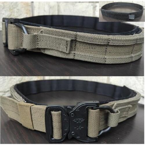 TICAL Tactical MOLLE CS Outdoor Military Army Warrior Belt RG Hunting Shooter Belt Double Layer Hard