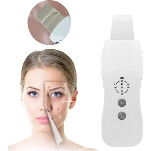 Ultrasonic Skin Scrubber Facial Cleaner Anion Face Peeling Cleansing Machine Skin Cleaning Spa Beauty Care Device Acne Removal