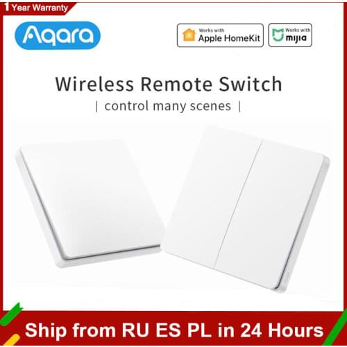 Xiaomi Aqara Smart Switch Light Remote Control ZiGBee Wifi Wireless Key Wall Switch D1 Work with Gateway 3 Hub homekit Mi Home