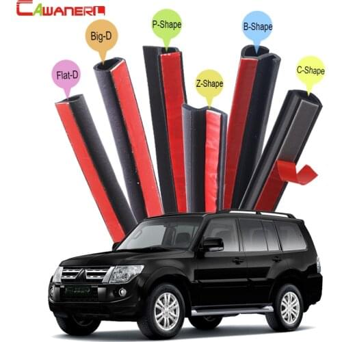Cawanerl Whole Car Seal Sealing Strip Kit Sound Insulation Rubber Weatherstrip Seal Edge Trim For Mitsubishi Pajero Space ASX
