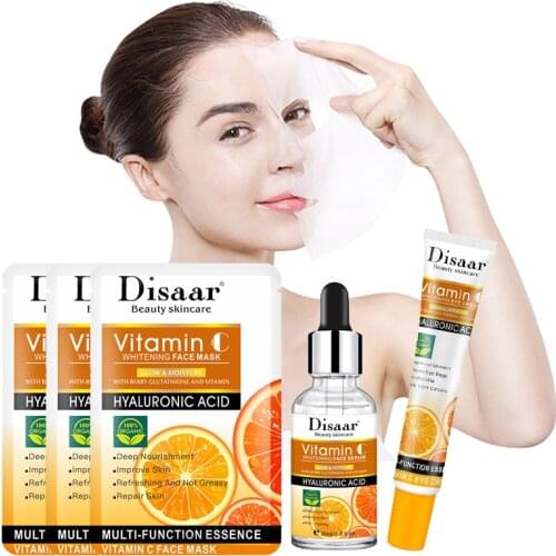 Vitamin C Face Serum Moisturizing Skin Mask Nicotinamide Improve Dullness Skin Facial Essence Eliminate Puffiness Eye Cream