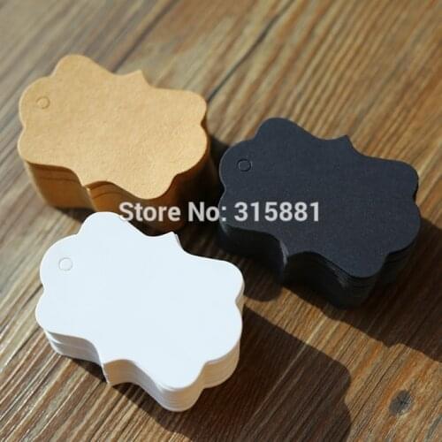 Kraft Paper Tags Gardening Labels DIY Wedding Note Blank Craft Gift Tag 100pcs/lot