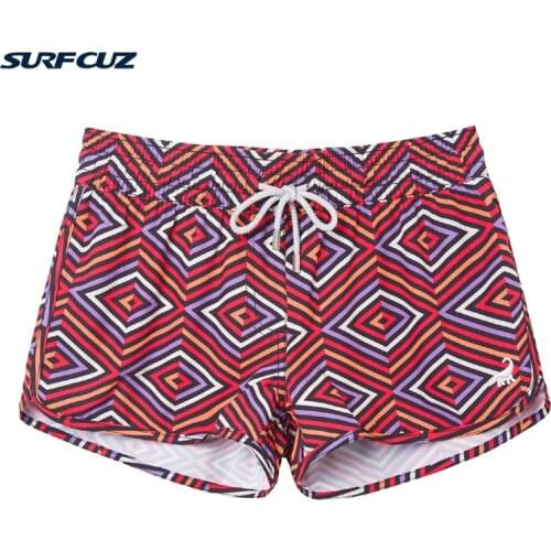 SURFCUZ Women‘s Swim Shorts Quick Dry Summer Women Beach Board Shorts for Running Swimming Surfing Women Swimsuit Shorts