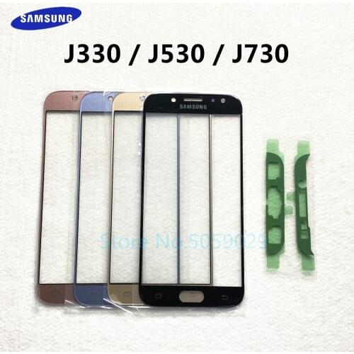 For Samsung Galaxy J3 J5 J7 2017 J330 J530 J730 LCD Display Outer Touch Panel Screen Glass Replacement Front Glass Lens