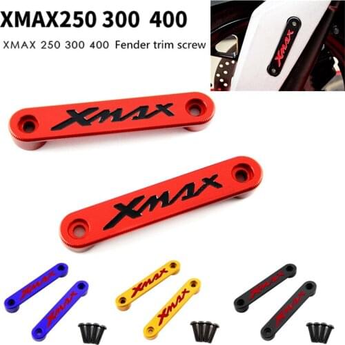 1 Pair Motorcycle Modification Accessories Aluminum Alloy Front Fender Trim Strip For Yamaha X-MAX Xmax 300 XMAX 250 XMAX 400