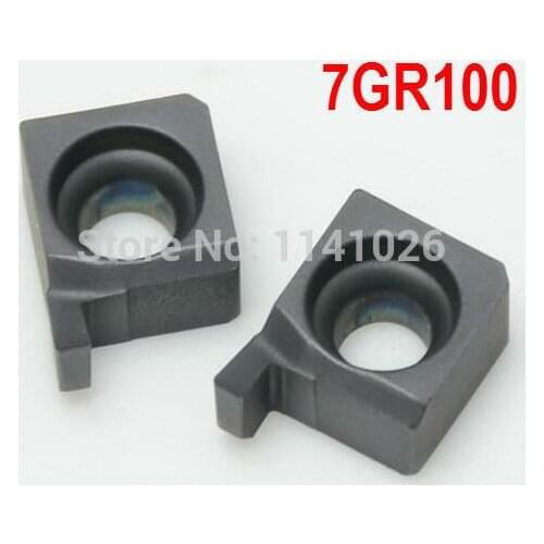 10PCS 7GR 100 1.0mm size Inside groove carbide turning insert ,Cutting inserts, Factory 7GR100 for Grooving Holder SNGR08J07
