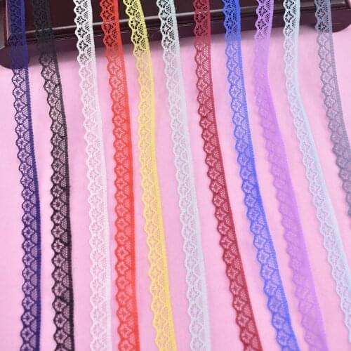 10Yards/Lot Lace Ribbon Tape Width14mm Lace Trim Fabric DIY Embroidered for Sewing Accessories Wedding Dress African Lace Fabric