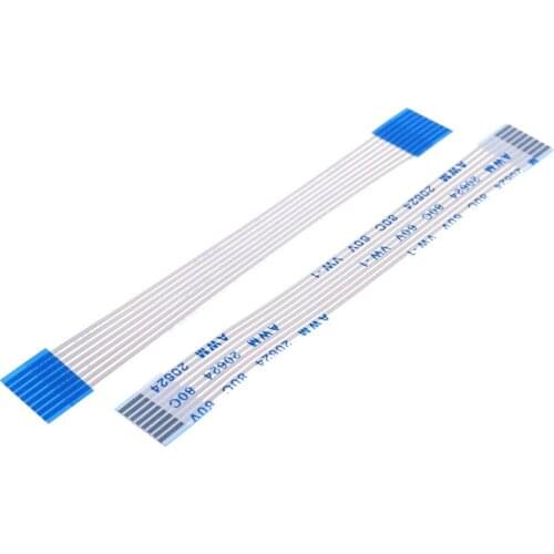 100 PCS FPC FFC Flexible Flat Cable 7 PIN 1.0 MM Pitch Step Same Contact Sides Length 550 MM ZIF Type A